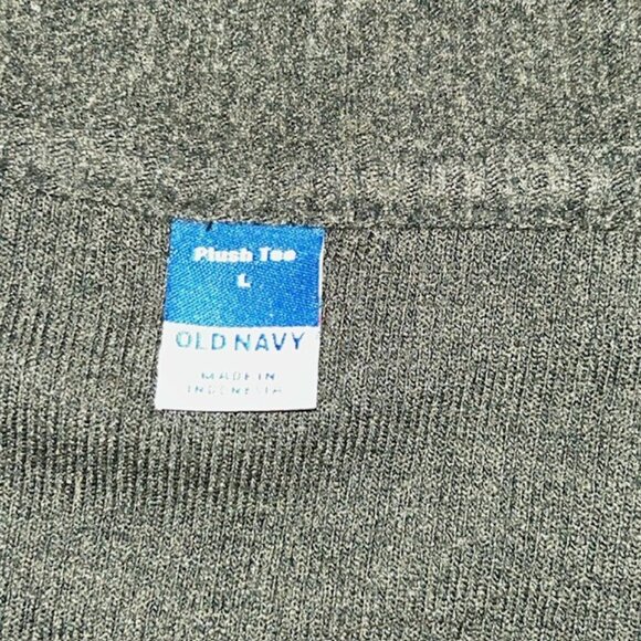 Old Navy Women's Plush Ribbed V-Neck Long Sleeve T-Shirt Olive Green Size Large - Picture 3 of 5